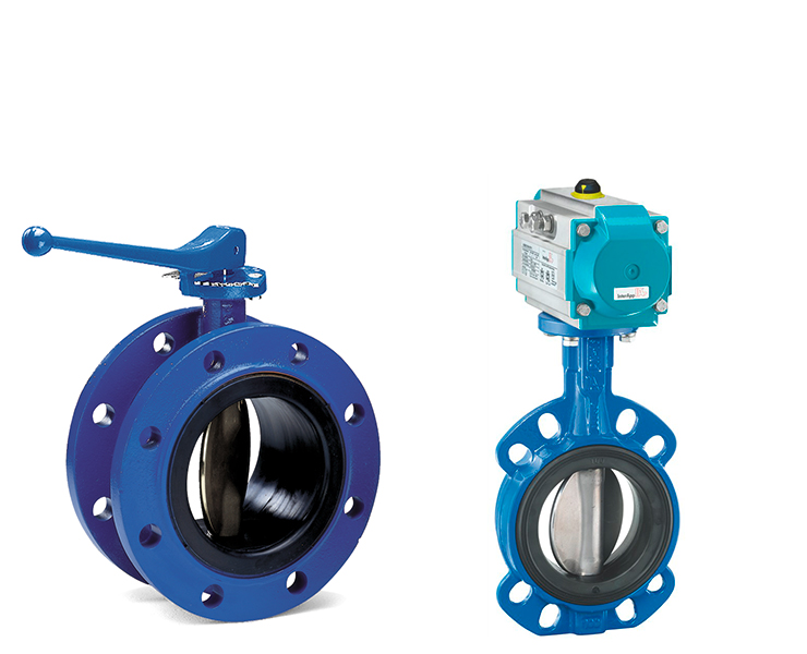 Butterfly valves for wastewater